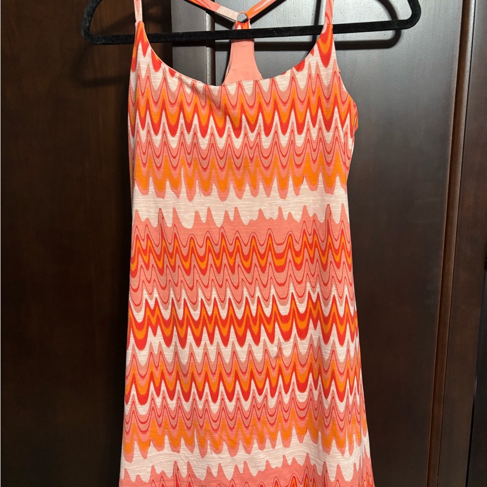 Outdoor Voices Coral and Tangerine Athletic Dress